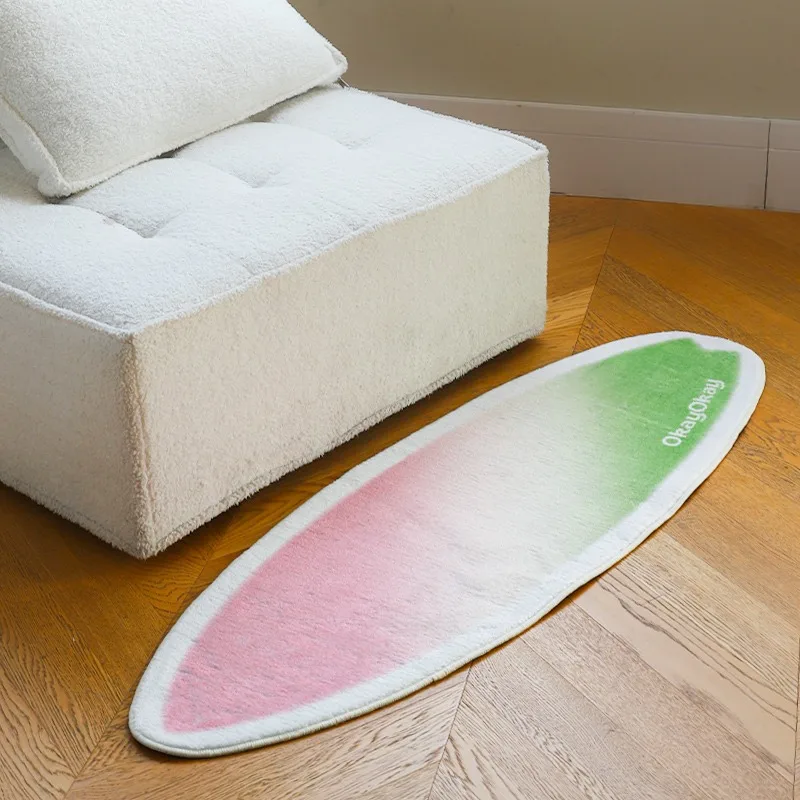 Bedroom Carpet Long Rug Bedside Floor Mat Gradient Surfboard Carpets Soft Fluffy Foot Mats Home Decoration Rug for Living Room 3