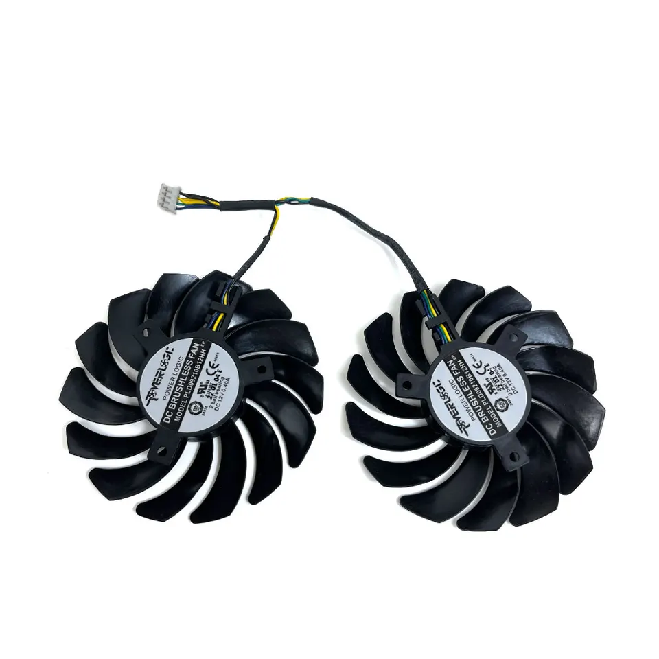 2PCS/SET PLD09210S12HH GTX 1660 SUPER VENTUS XS OC GPU FAN，FOR