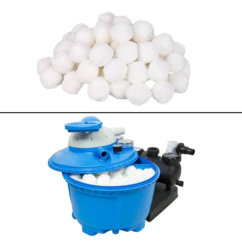 

Cleaning Ball Pool Filter Balls Cotton Ball Durable Polysphere Balls Eco-Friendly For Swimming Pool Replacement