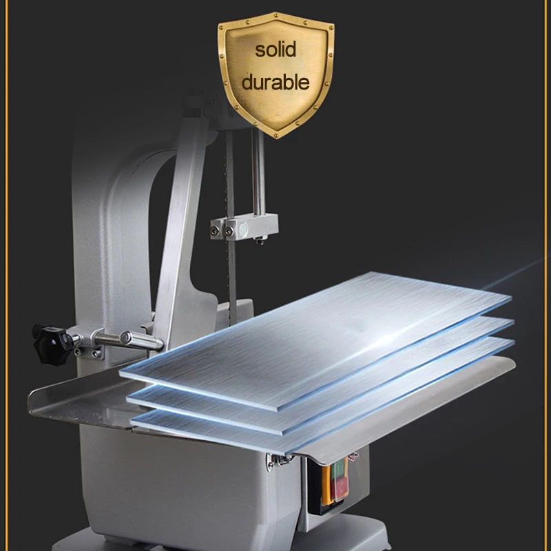 Electric Meat and Bone Saw Machine Desktop Commercial  Frozen Meat Bone Cutting Machine For Cut Bone/Trotter/Ribs/Fish/Meat/Beef 4