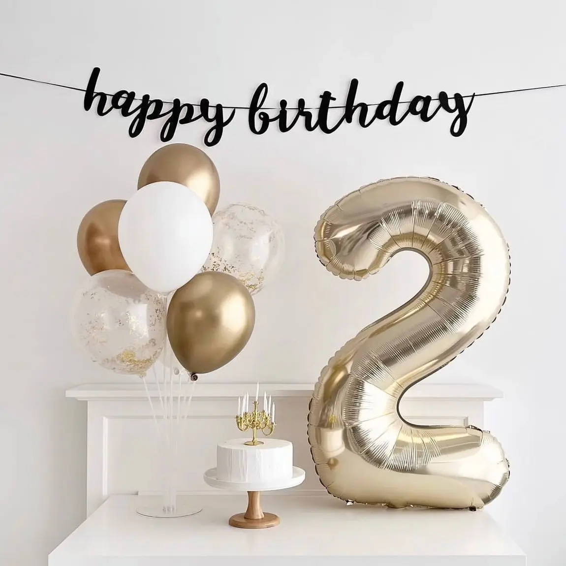 1PCS 40 inch digital foil balloon for girls' birthdays helium big number0-9 balloon decoration