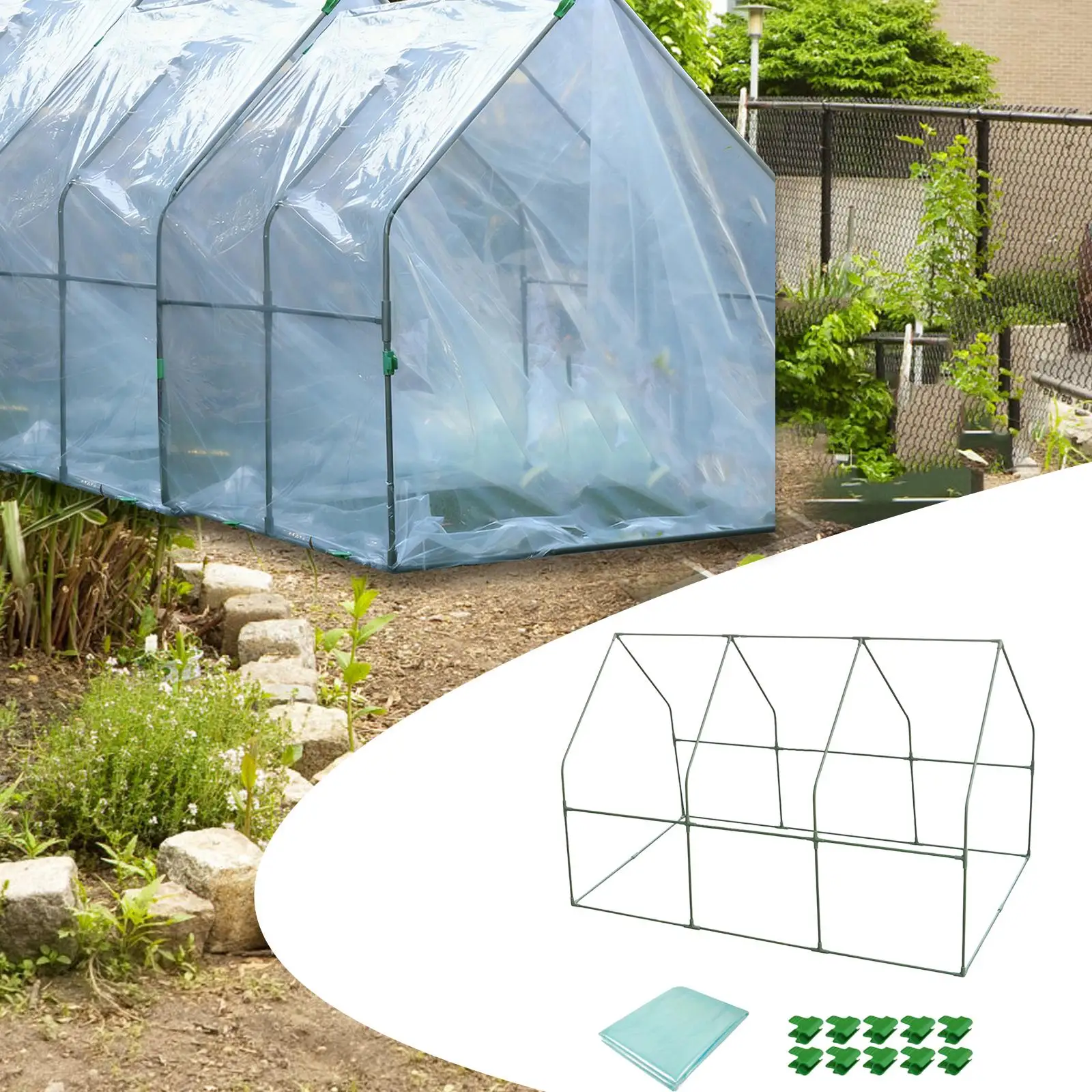 Mini Greenhouse Green House Nursery Plant Cover Tent Garden Greenhouse Plant Hot House for Indoor Backyard Outside Gardening