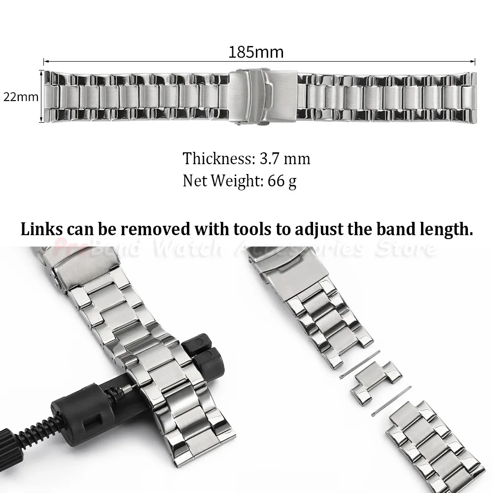 Stainless Steel Universal Watch Band - Sport Strap