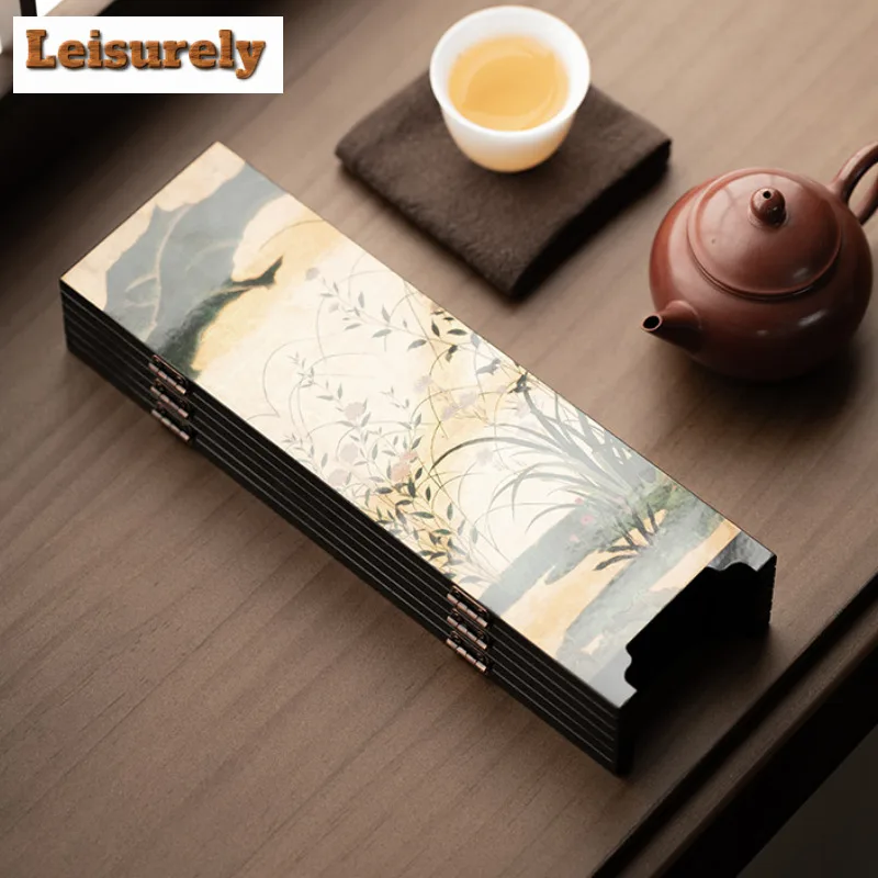 Lacquer Craft Double-sided Screen Tea Pet Ancient Tea Sculpture Tea Figurine Play Toys Tea Statue Ornaments Can Be Raised Craft