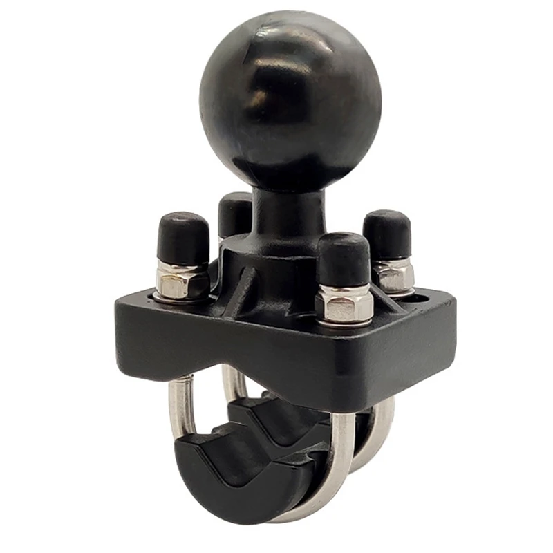 Support de guidon double boulon en U pour Garmin, vue éclatée des composants métalliques