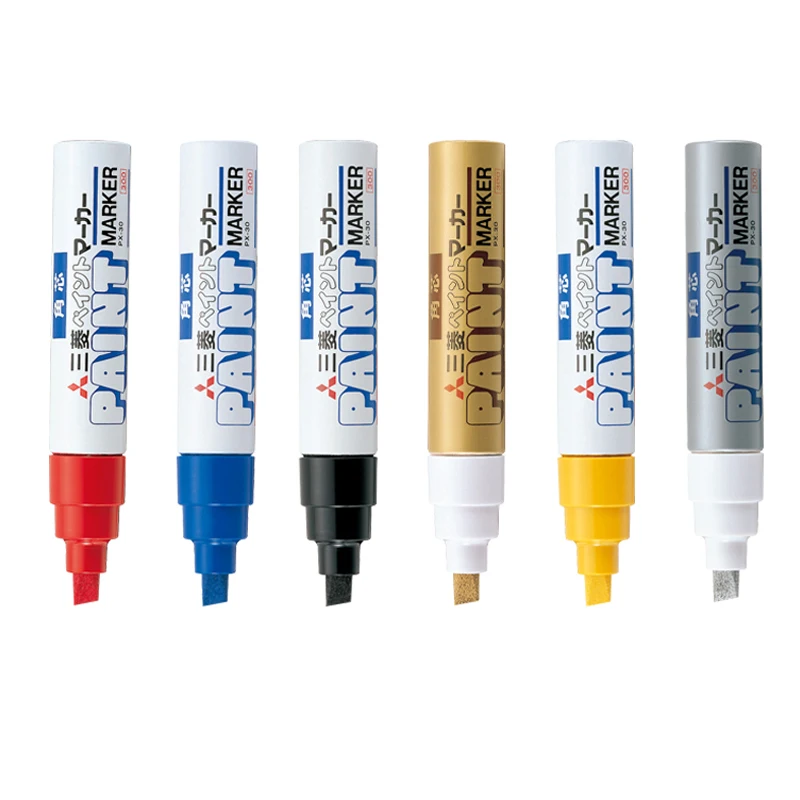 Paint Pen UNI PX-30 Oil Based Markers Permanent 4-8.5MM Multi Surface Car Decoration Graffiti