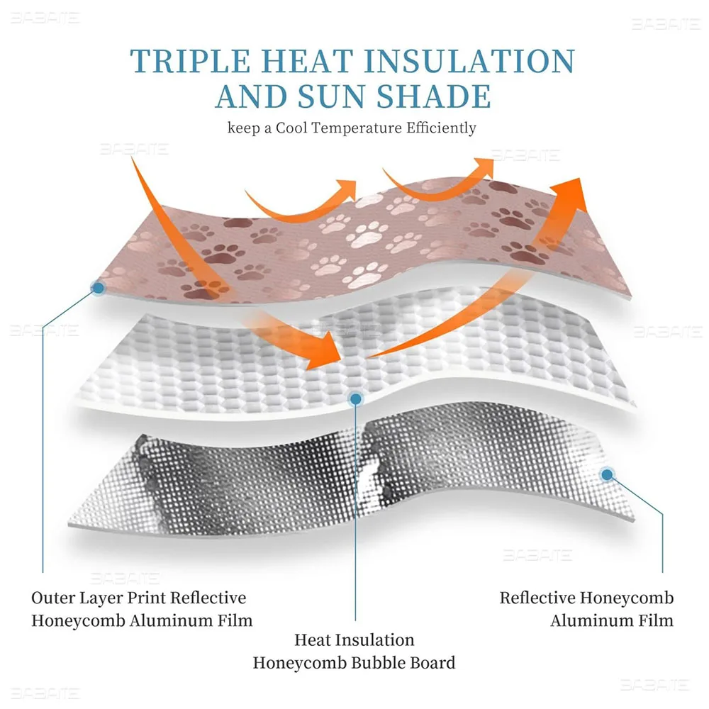 Description Picture 3 of itemS-SOUTH P- PARK Car Sun Shade Front Window Sunshade For Most Sedans SUV Blocks Max Uv Rays Keep Your Vehicle Cool