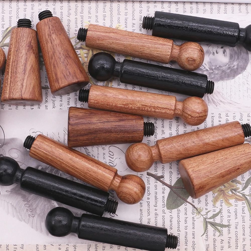 Sealing Wax Spoon Wood Handle Fire Paint Seal Wax Seal Stamp Square Wooden Handle Tools Documents Envelope Decoration DIY Gifts