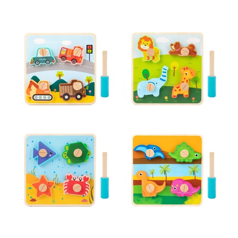 

Puzzles for Kids Toddler Toy Shape Sorting Montessori Toy for Age 3-5 Kindergarden Girls Boys Gift for Birthday