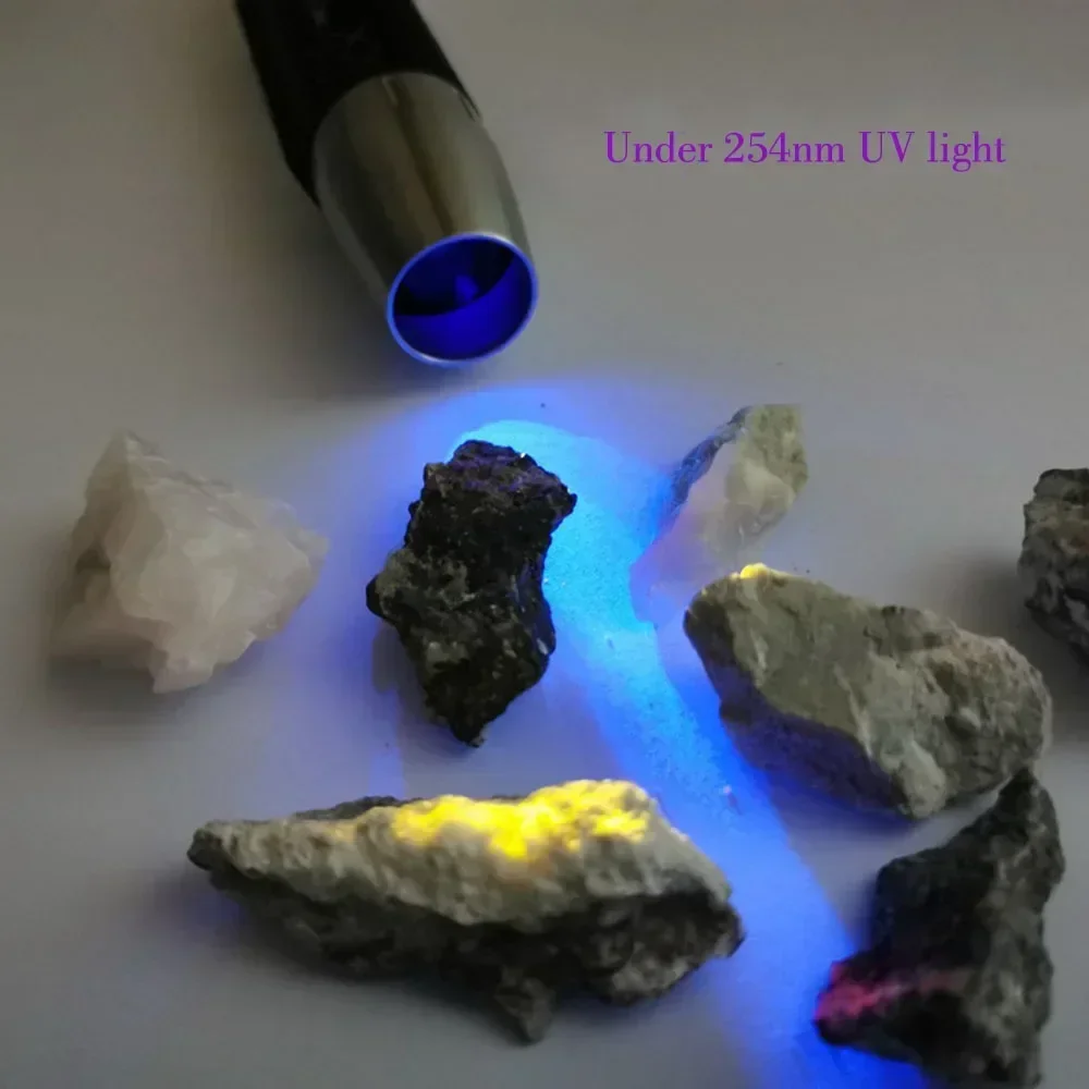 Torcia UV 5W 255nm Onde Corte – Lampada LED Per Minerali Fluorescenti E Pietre – Con Batterie