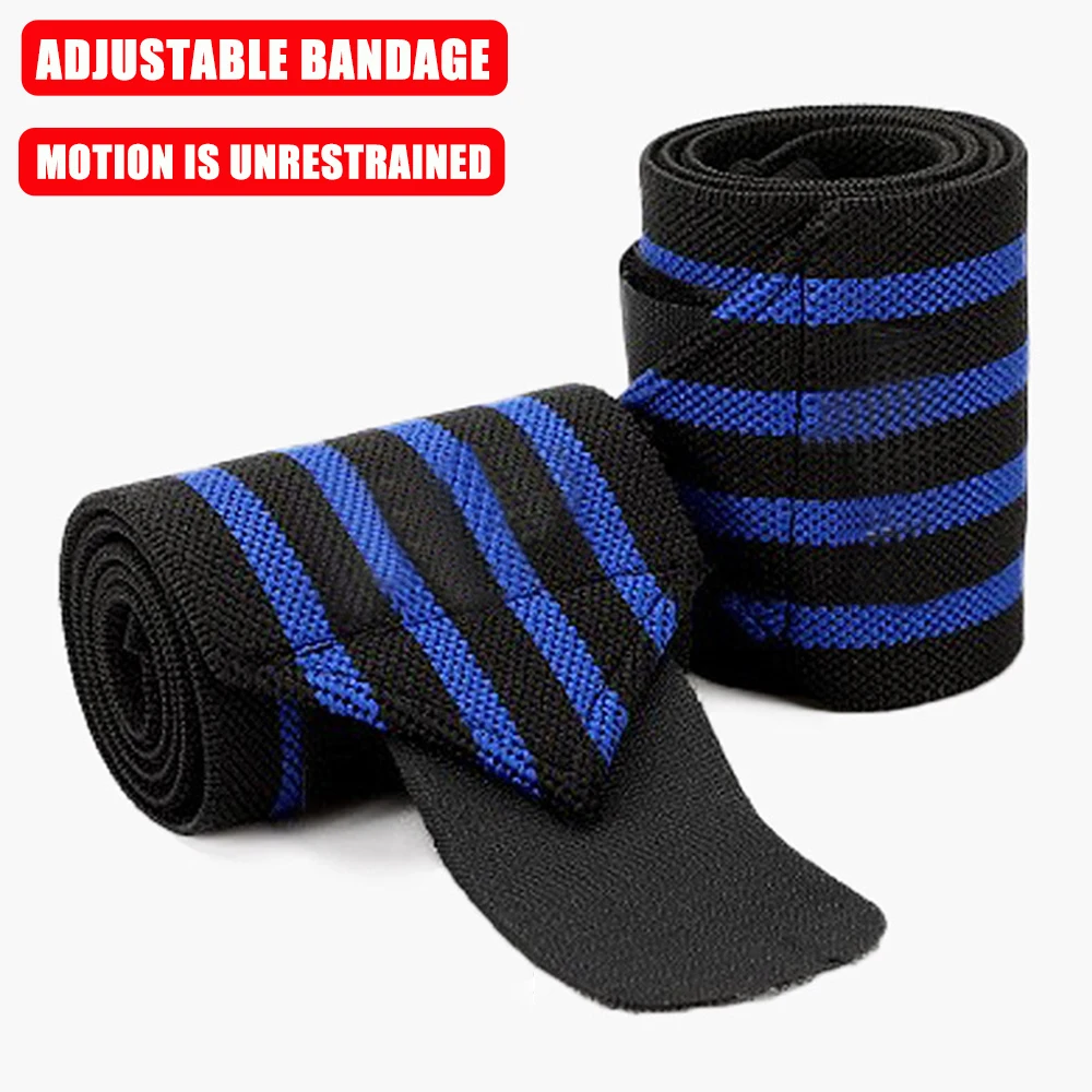 1Pair Wristbands Wrist Support Brace Carpal Protector Bracers For Gym Sports Wrap Band Cross Training Fitness Bench Press