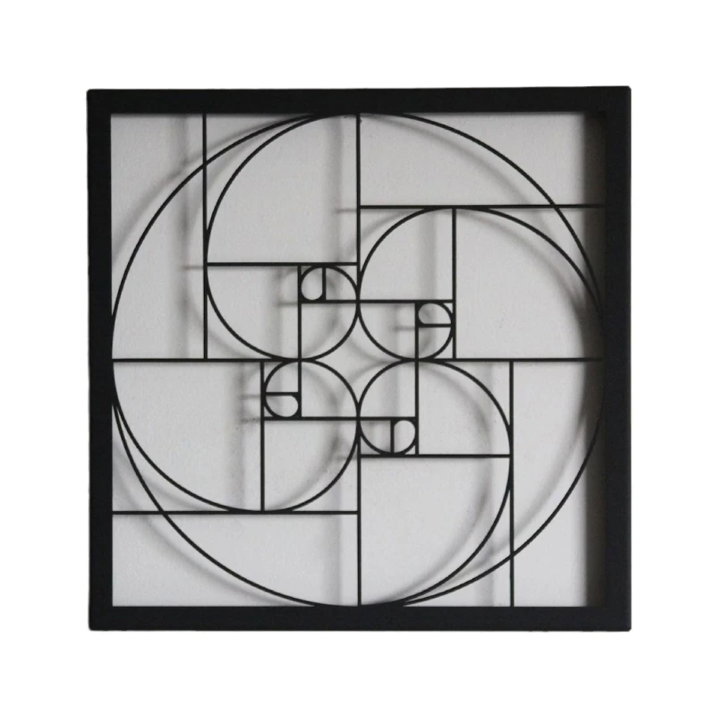 

Fibonaccis Metal Wall Arts Decor Ratio Spirals Abstract Wall Decals Decoration