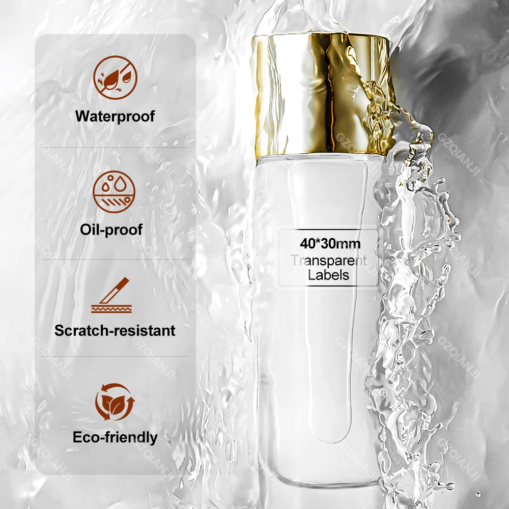 Niimbot Transparent Stickers Label Printer Stickers Portable Printer Thermal Paper Clear Labels Official Genuine For B1/B21