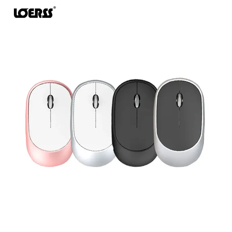 

LOERSS 2.4GHz Bluetooth Mute Mouse Dual Mode Ergonomic Mice 1600 Dpi Rechargeable Mouse Gaming Office Study Mouse for PC Laptop