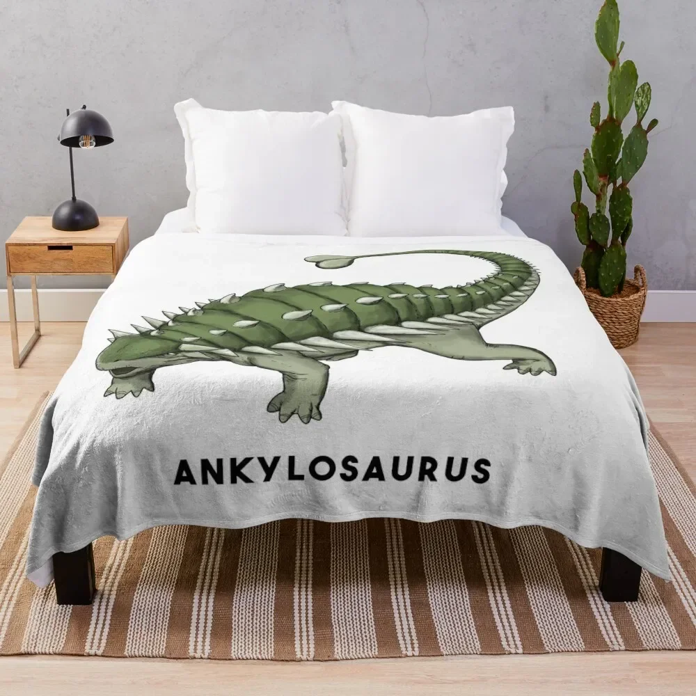 Ankylosaurus Throw Blanket Flannel For Sofa Thin Hairys Luxury Beautifuls Blankets