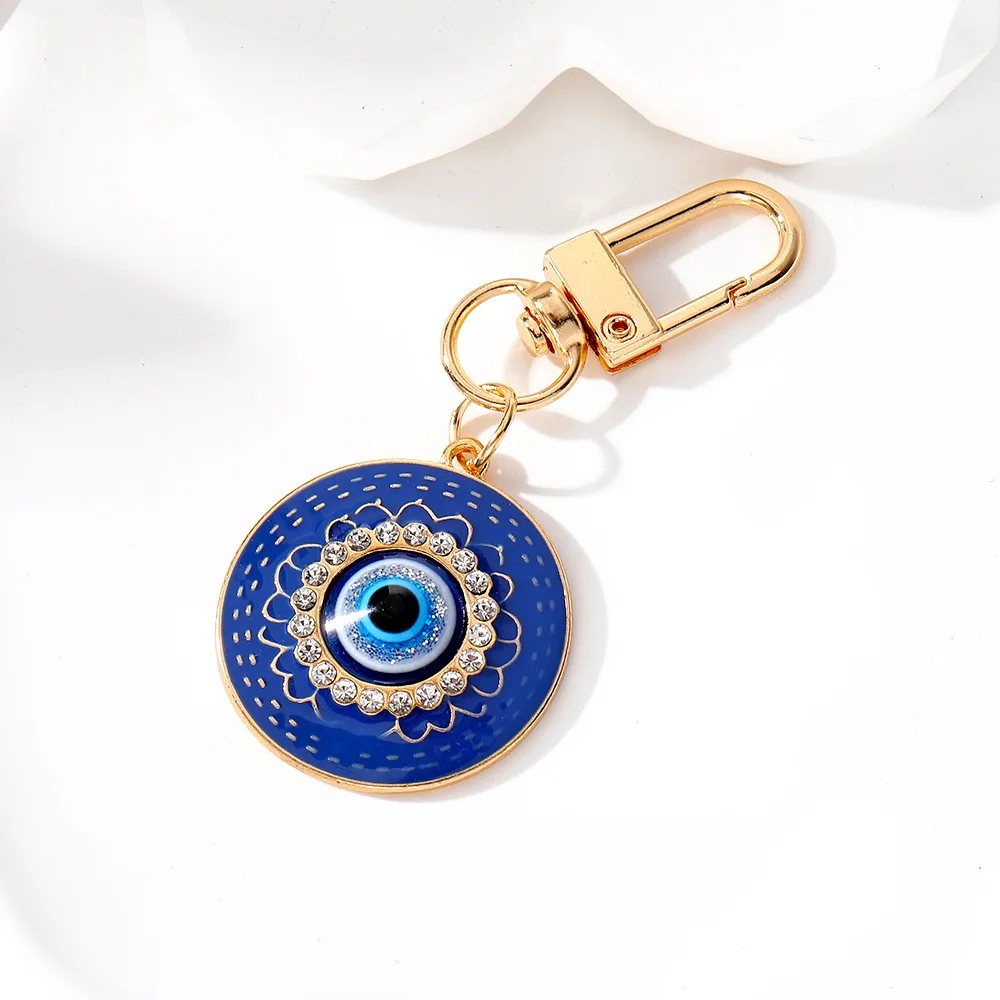 gold blue round eye