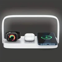 4 In 1 Fast Wireless Charger Stand Led Night Light Bedroom Lamp Phone Charging Station Dock For iPhone iWatch 2-10 SE Airpods * - Image 5