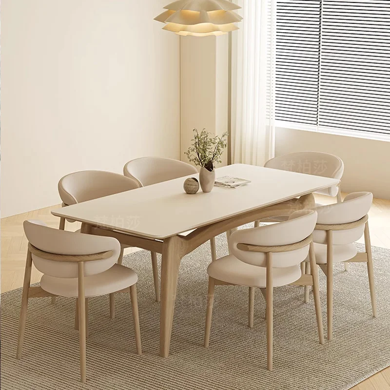 

European Tiny House Dining Table Design Mobile Minimalist Restaurant Dining Tables Rectangle White Mesas De Jantar Furnitures