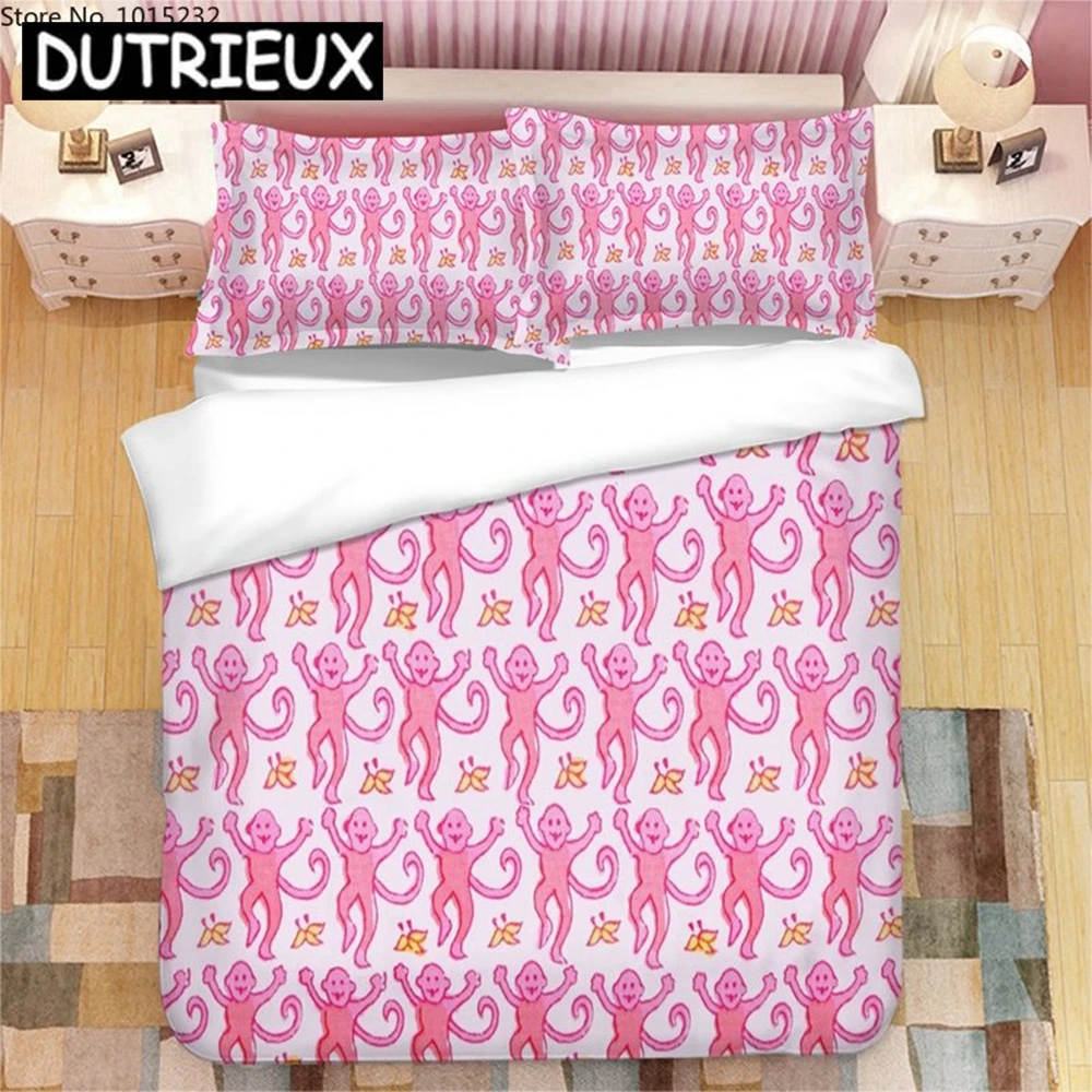 

Pink Roller Rabbit 3D Printed Bedding Set Duvet Covers Pillowcases Comforter Bedding Set Bedclothes Bed Linen