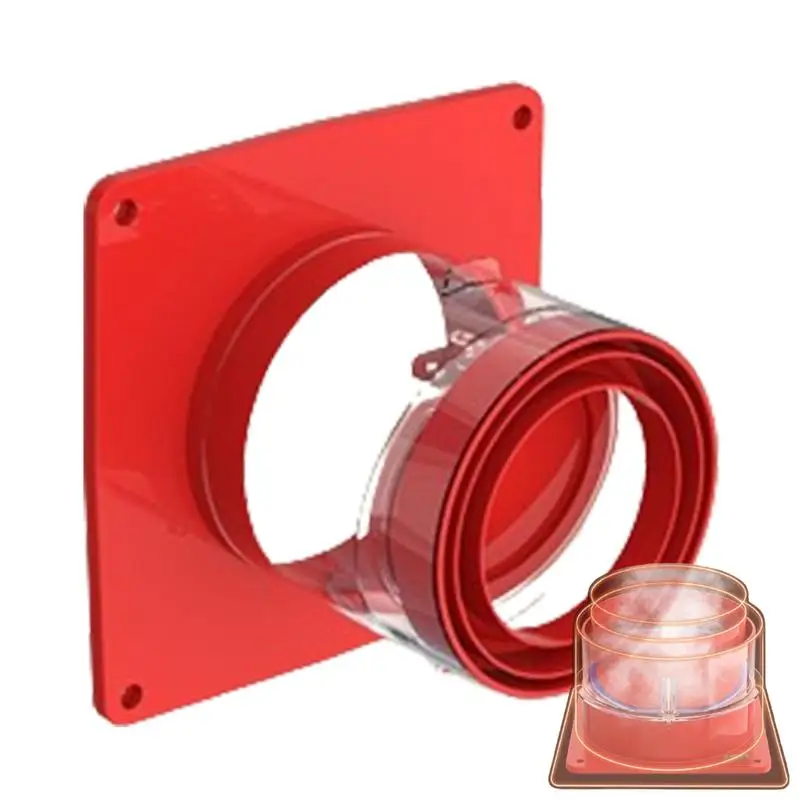 

Backdraft Damper Back Check Valve ABS Range Hood Exhaust Valve Gravity Closing Wear-Resistant Backdraft Damper Duct Adaptor