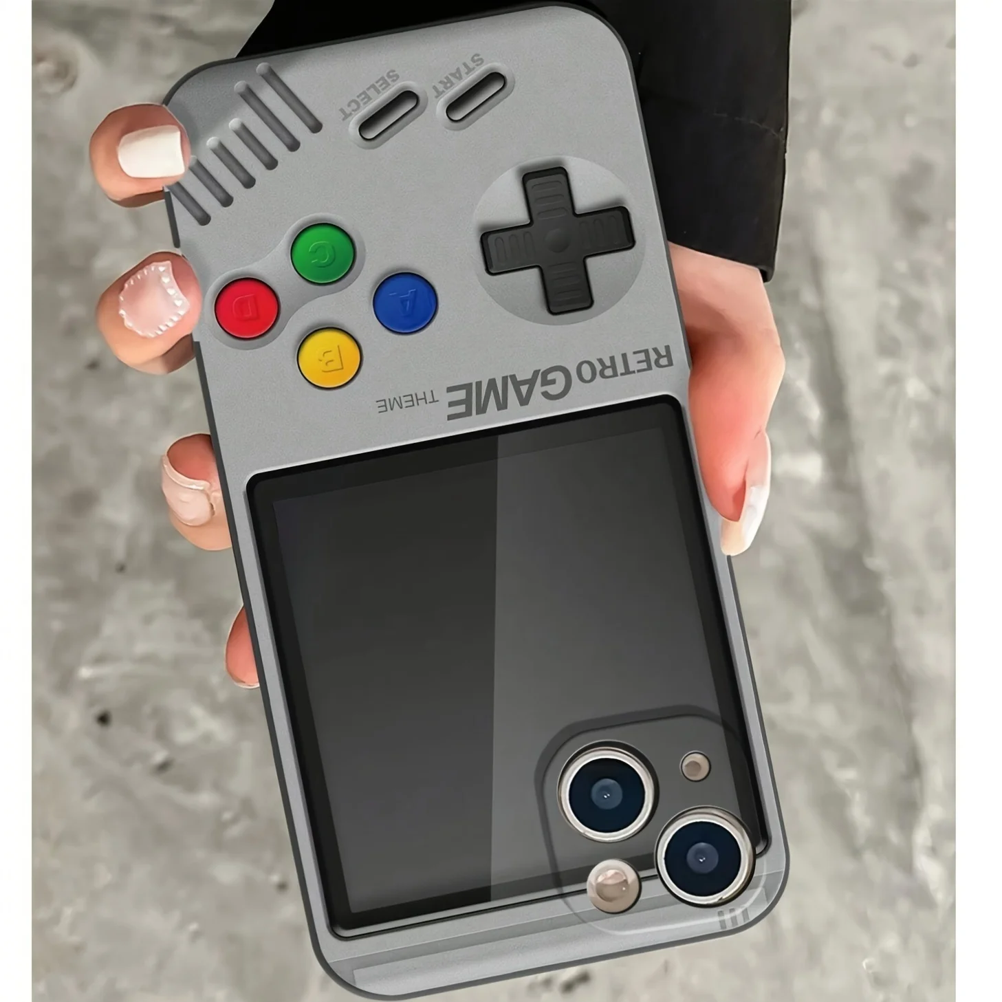 Analog Game Console Mode Straight Edge Full Phone Case for iPhone 17 to 11 Pro Max Plus Great Gift Option