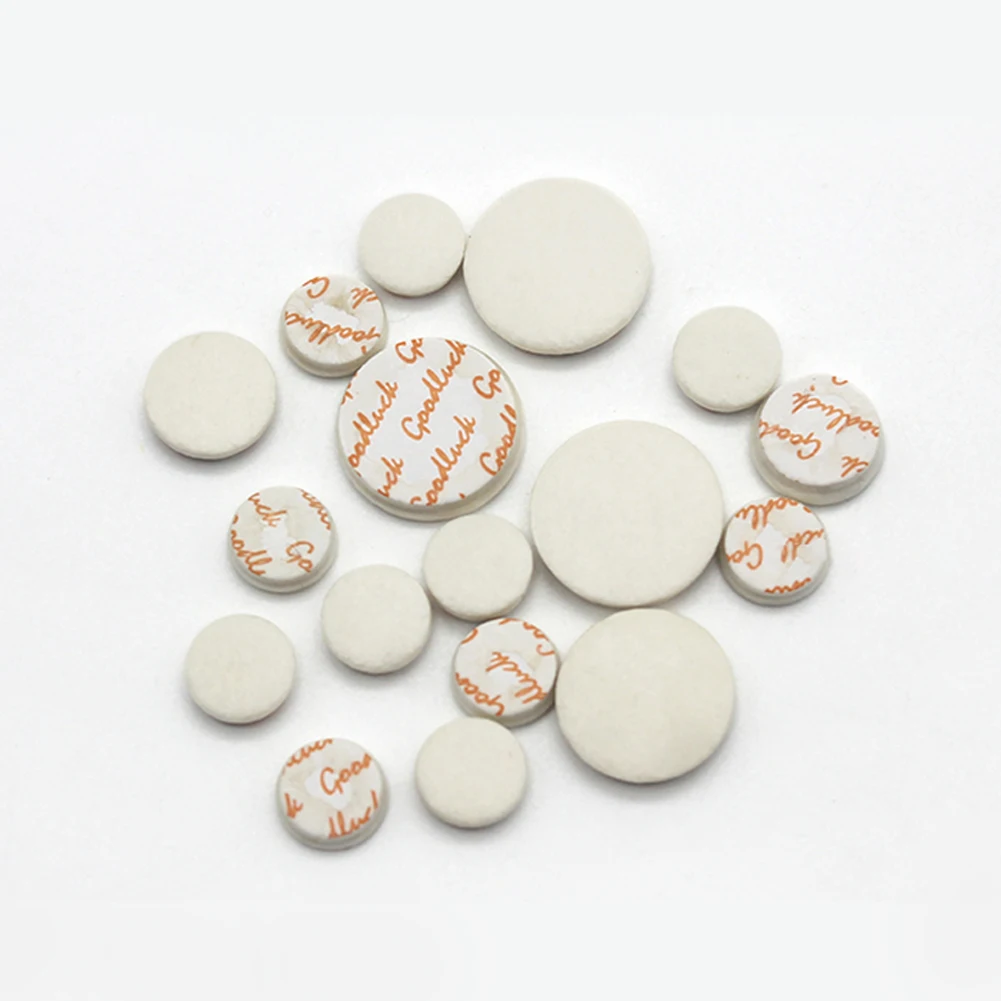 17 Pcs Bb White Clarinet Pads Sound Hole Pad Replacement Accessories Set Treble Drop B Tuning Hole Pad Repair Material clarinet accessories