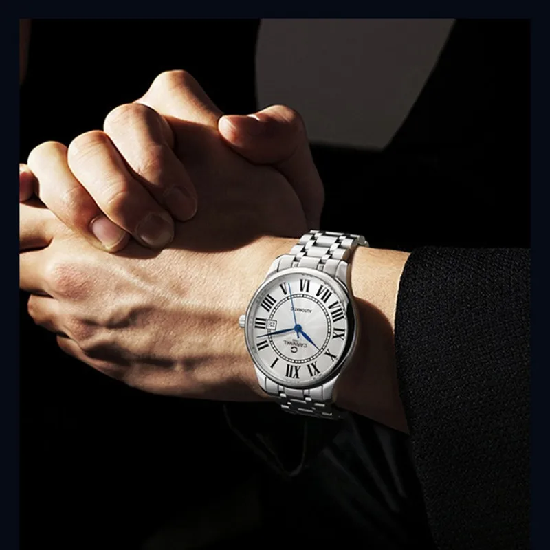 Reloj Hombre CARNIVAL Mechanical Business Watch for Men Brand Luxury Automatic Wristwatch 30m Waterproof Clock 2024 Montre Homme