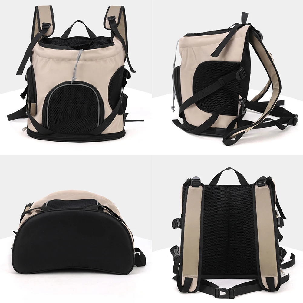 Lightweight Cat Bag Large Capacity Go Out Portable Pet Bag Carrier Breathable Portable Cat Dog Backpack Adjustable Strap