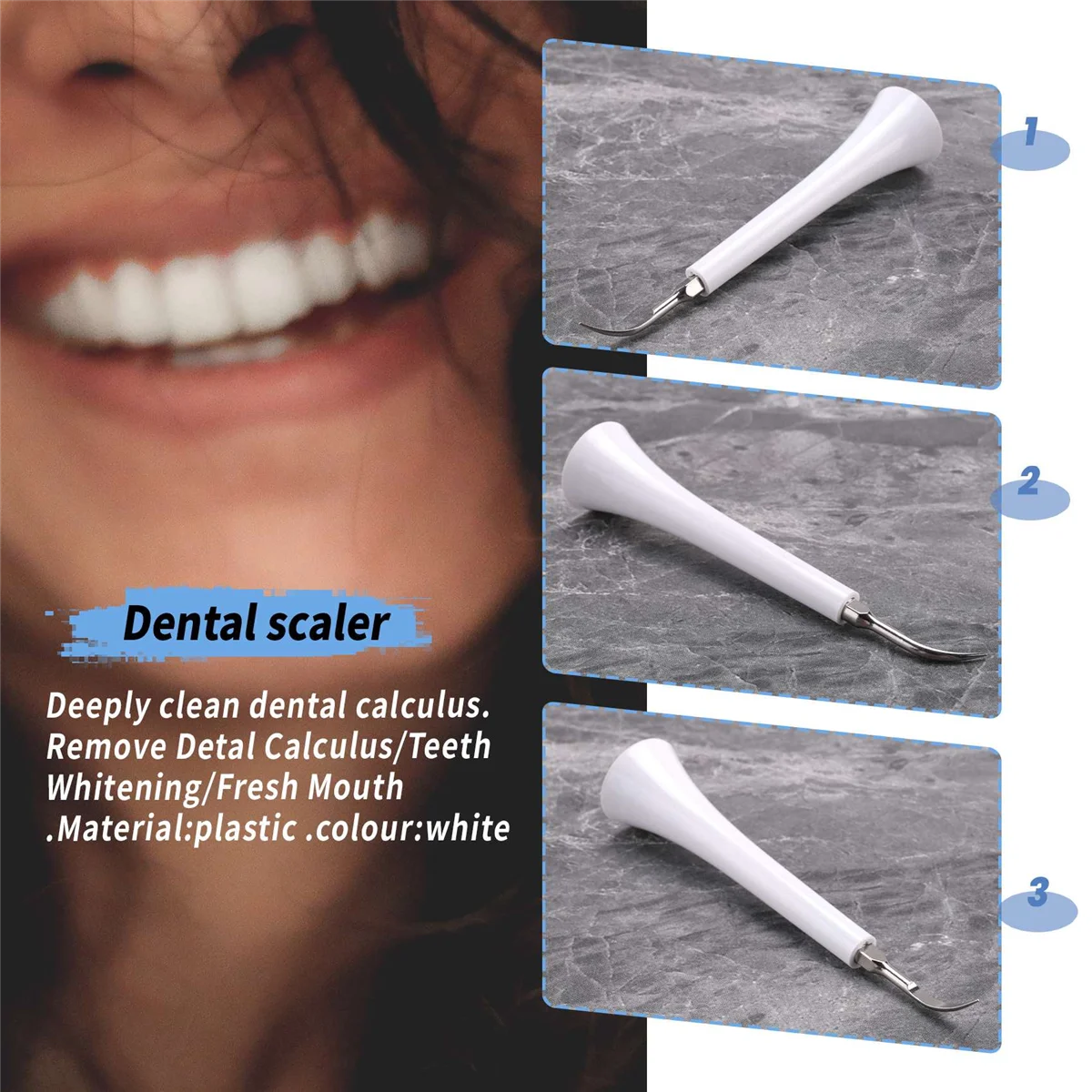 Ultrasonic Scaler Tips Handpiece for Xiaomi Soocas Electric Toothbrush Remove Dental Calculus Plaque Tooth Stain 4
