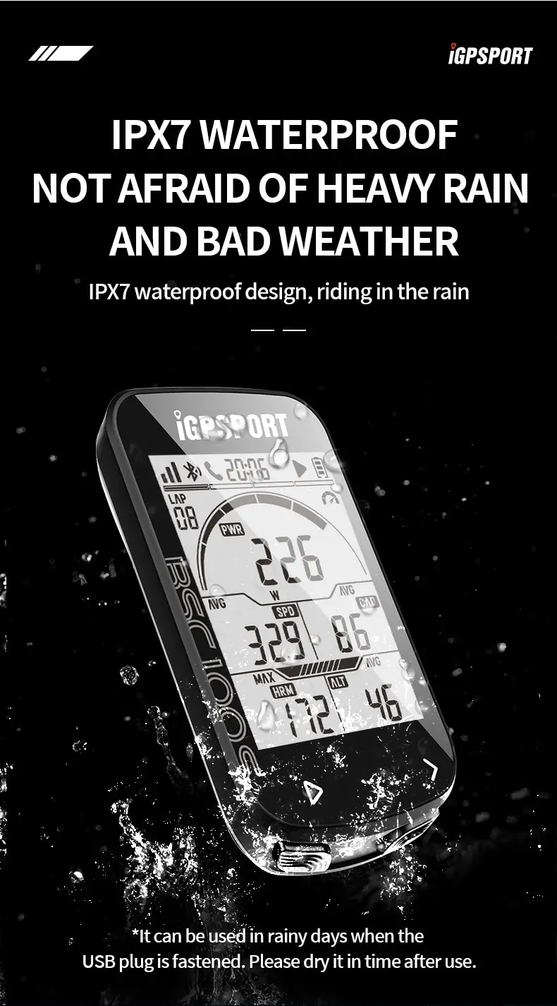 GPS Fahrrad Computer igp sport bsc100s Fahrrad drahtlosen Tacho Fahrrad digitale Stoppuhr Fahrrad Kilometer zähler Fahrrad Computer – Detail 6