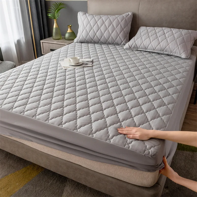 Waterproof bed cover quilted embossed mattress protector Waterproof bed