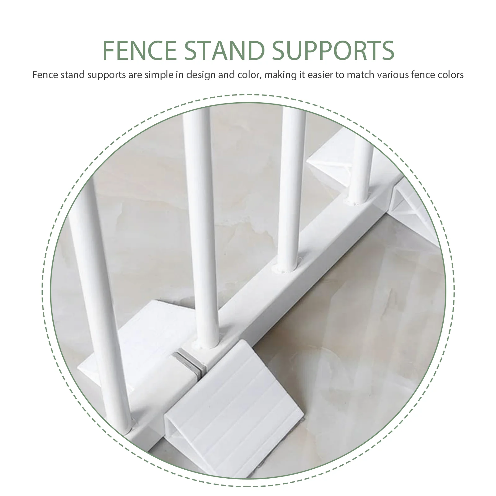 4Pcs Fence Bases Garden Border Fence Supports Courtyard Accessories Dog Braces garden fence base