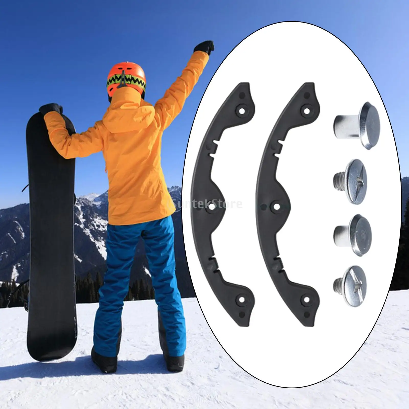 2x Skateboard Deck Guard Bumper Cover Snowboard Protection Strip for Standard Skateboard Longboards Mini Cruisers Accessories