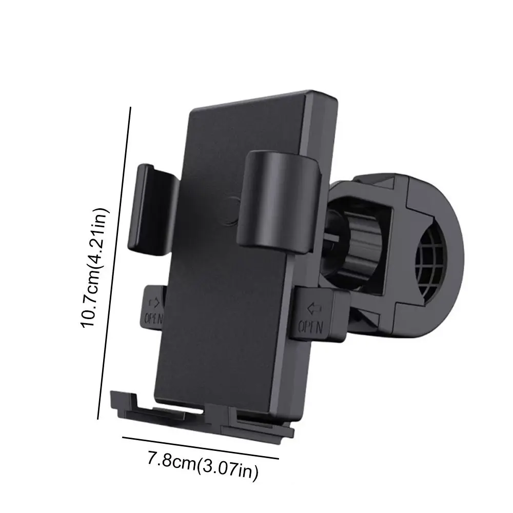 Baby Stroller Cell Phone Holder 360° Rotate Adjustable Smartphone Bracket Shockproof Baby Pram Lazy Phone Holder