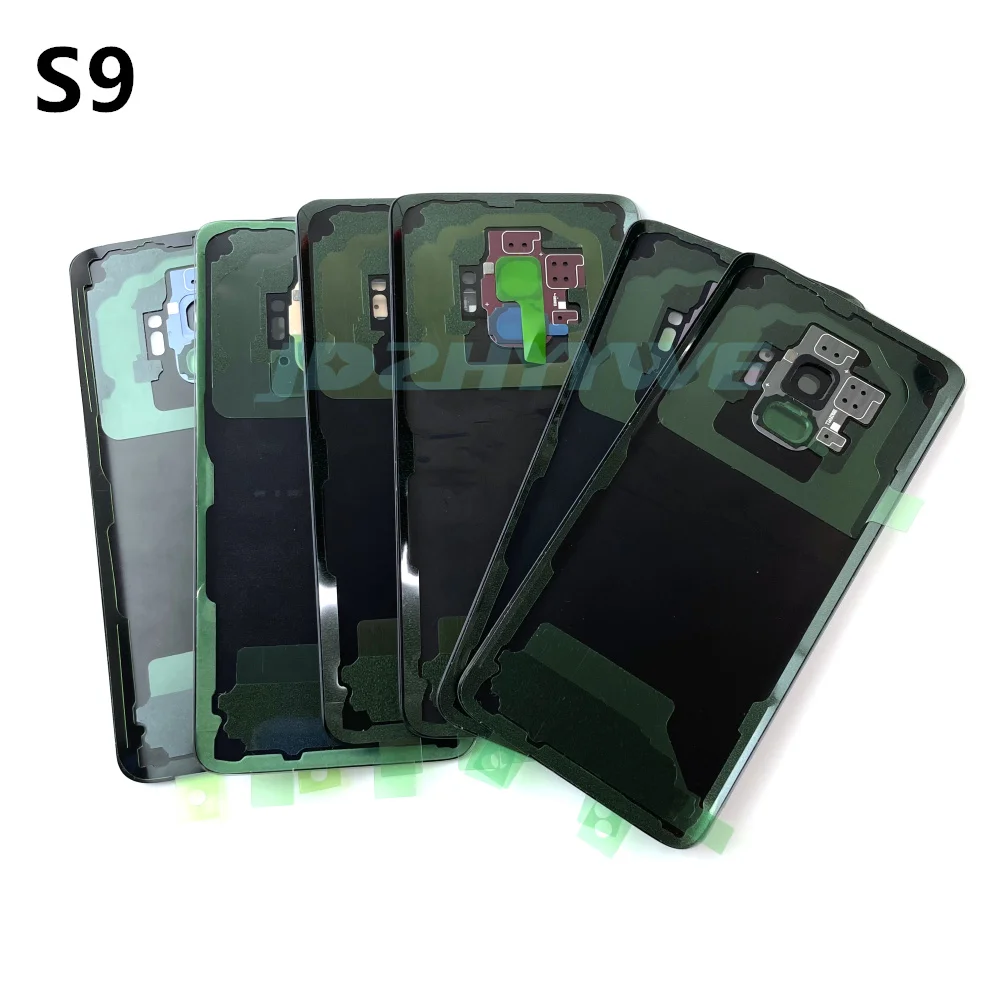 유리 후면 배터리 하우징 커버 교체 및 로고 포함, 삼성 갤럭시 S9 G960 S9 + G965