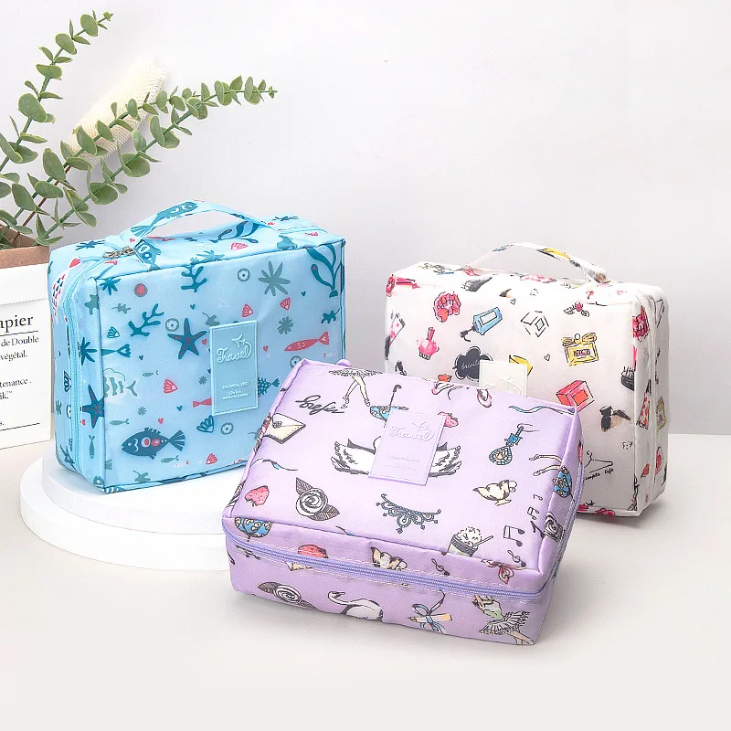 Multifunction Women Outdoor Storage Bag Toiletries Organize Cosmetic Bag Portable Waterproof Female Travel Make Up Cases 4