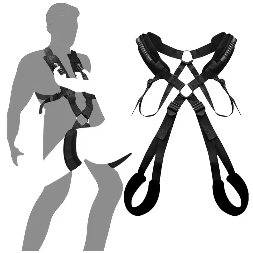 BDSM Bondage Kit Sex Swing for Couples Bondage Restraints Set with Adjustable Strap Adult Sex Toys Soft Nylon Swing Adult Games