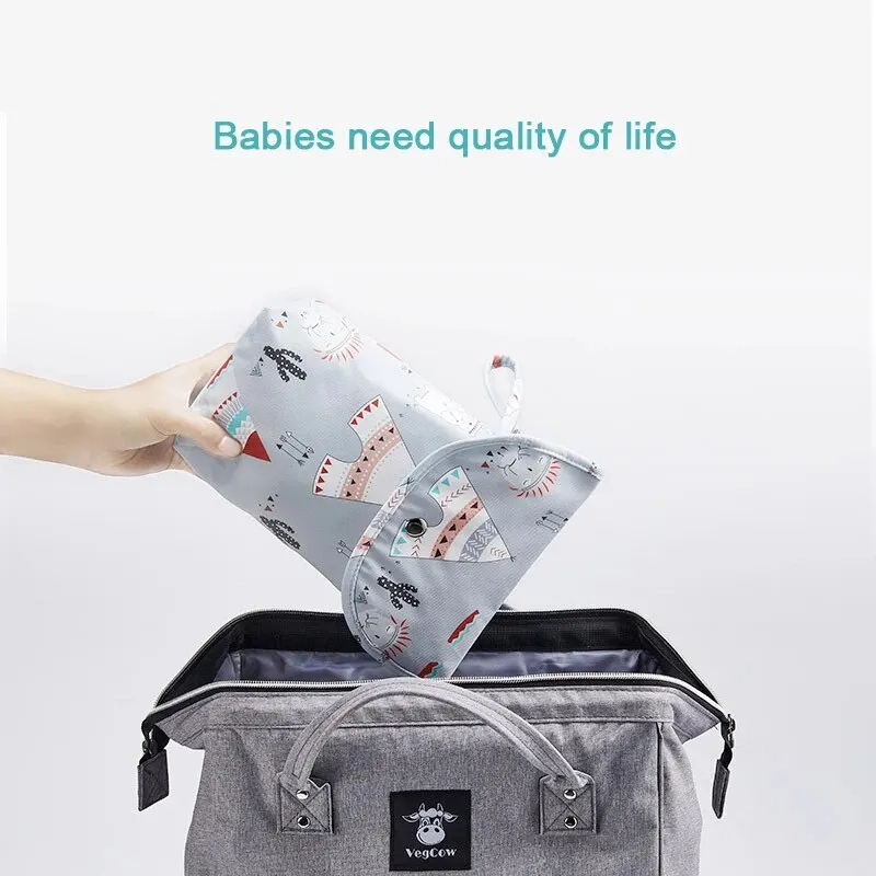 Baby Diaper Bag Waterproof Wet Dry Pack Mummy Storage Pouch Nappy Organizer Insert Tote Purse Travel Stroller Carry Bag Baby & Maternity