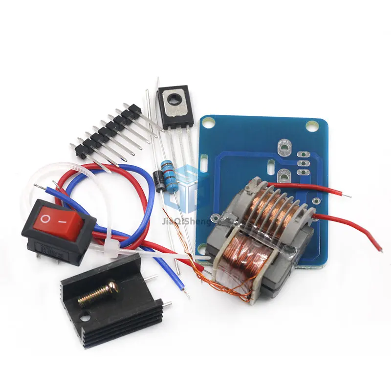 Step Up Converter Step Up Module Electronic Component Pwm Signal Generator Clock Generator 15KV High Frequency DC High Voltage Arc Ignition Generator Inverter Boost 18650 DIY Kit U Core Transformer Suite 3.7V