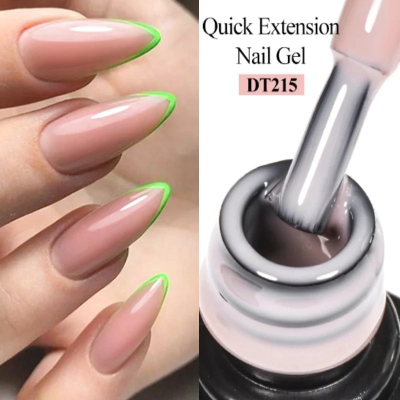 

MEET ACROSS 7ML Quick Extension Gel Vernis Semi Permanent Acrylic Crystal White Clear Nude Gel Nail Polish UV Construction Gel