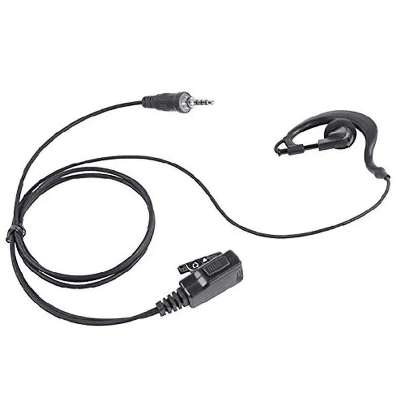 1 Pin Ear Hook Earpiece PTT Mic Headset for YAESU Vertex VX-6R VX-7R VX6R VX7R FT-270 FT-270R VX-127 VX-170 Radio Walkie Talkie