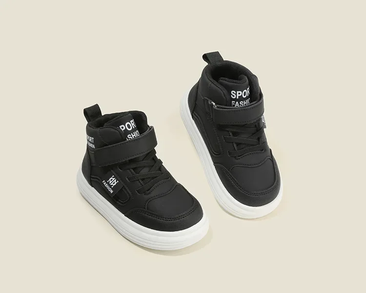 Kinder Frühling Herbst Junge Bord Schuhe Leichte Weiche Sohle Baby Schuh Casual Schuhe High Top Sneakers Mädchen Farbe Blockieren Listen – Detail 23