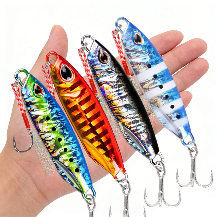 Metall Jigs 10g 15g 20g 30g 40g Angeln Jigging Locken Löffel Spinnerbait Metall Köder Bass thunfisch Angeln Lockt Jig Minnow Pesca Angehen