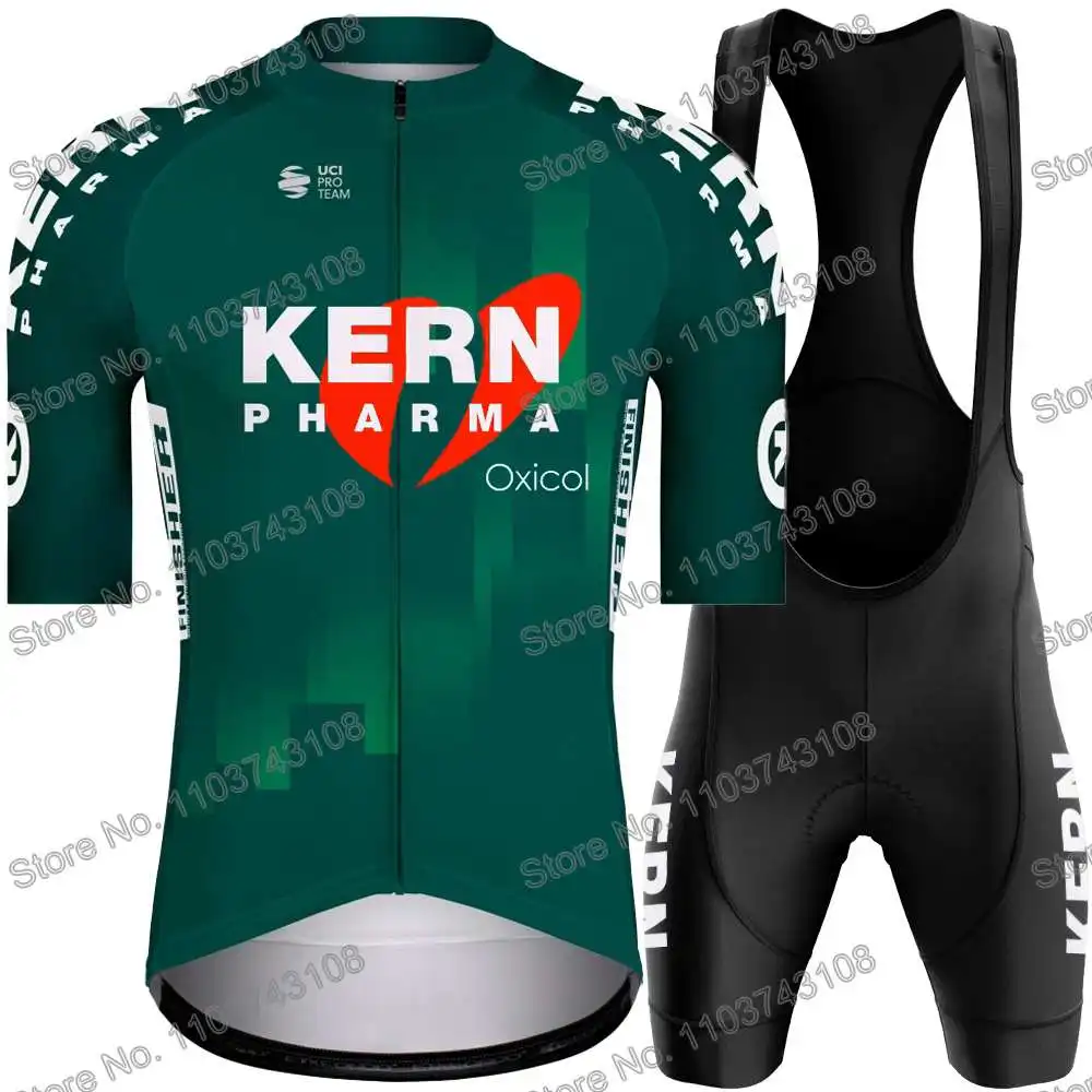 Kern Pharma Cycling Jersey Men's Set Summer Cycling Clothing Road Race Bike Shirt Suit MTB Women Bicycle Bib Shorts Sports