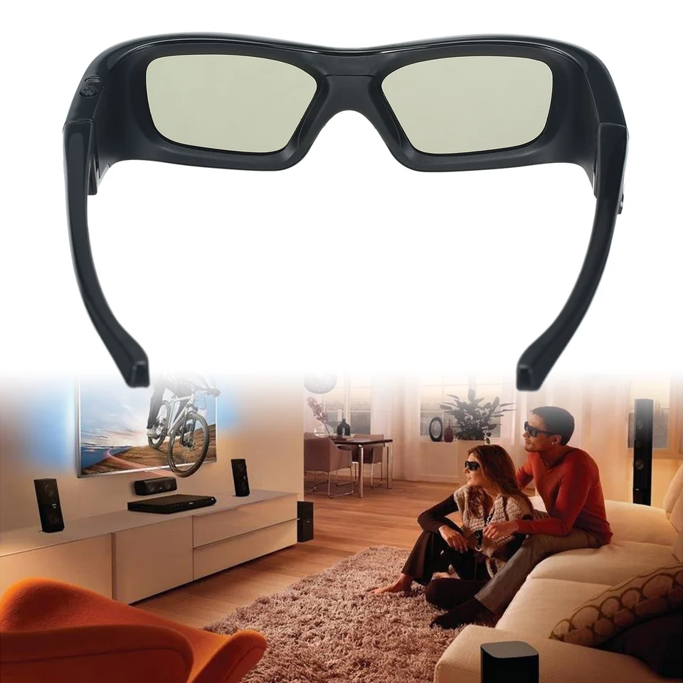 GL410 3D Glasses Spectacles for Projector Full HD Active DLP Link for Optama Acer BenQ ViewSonic Sharp Dell DLP Link Projectors