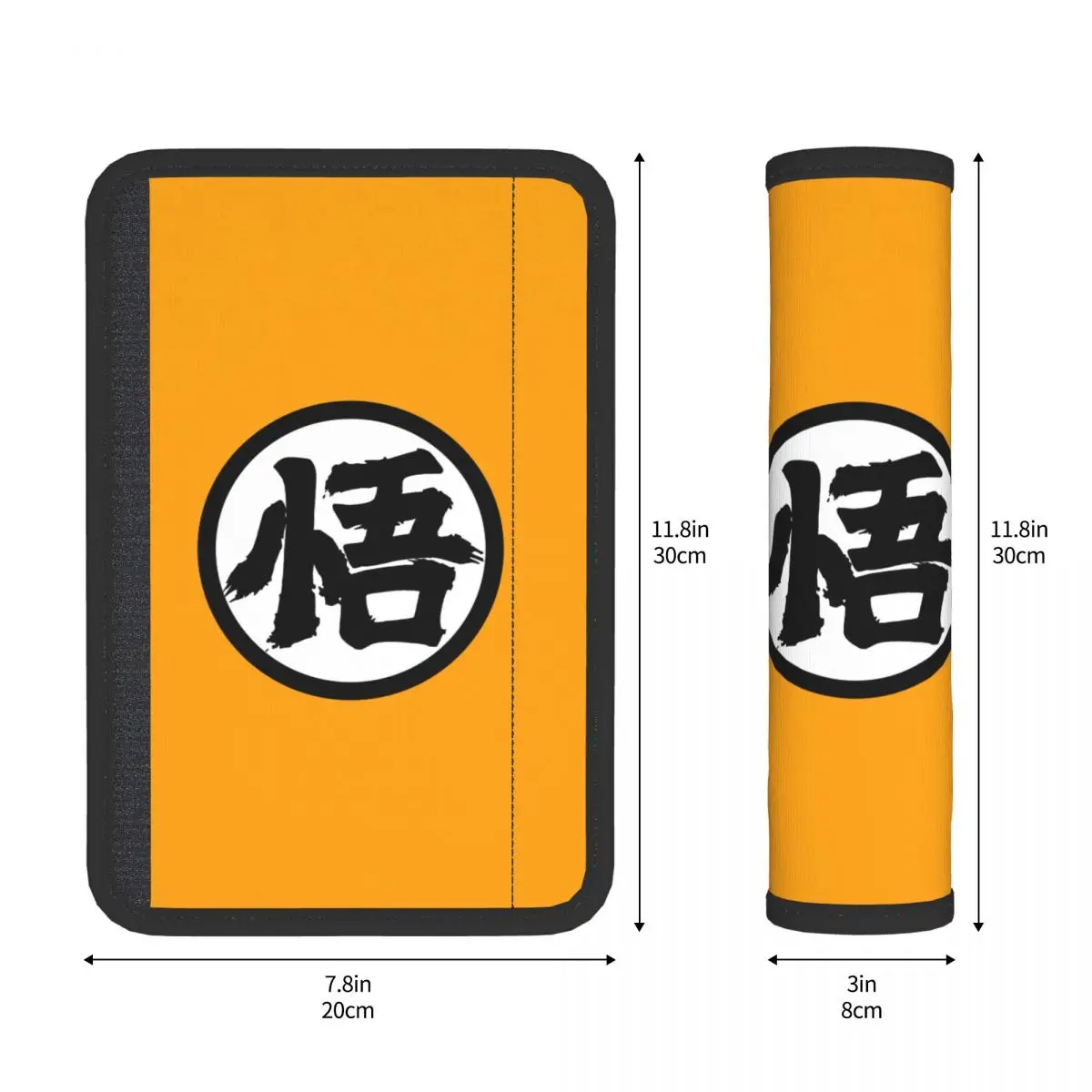 Car Seat Belt Accessory Cartoon Anime Gokus Seat Belt Cover Pad 2 PCS Auto Shoulder Strap