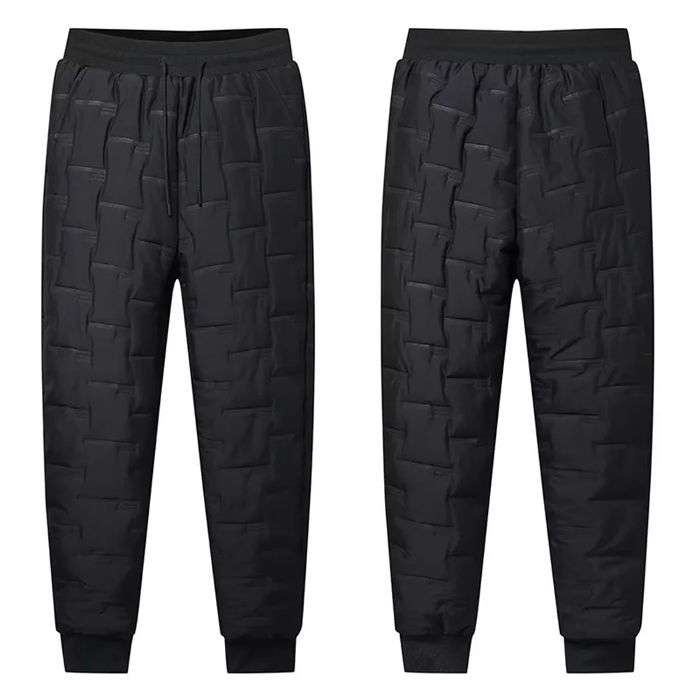 

Mens Pants Thick Fleece Thermal Trousers Keep Warm Water Proof Sweatpants Drawstring Thick Fleece Thermal WaterProof Sweatpants