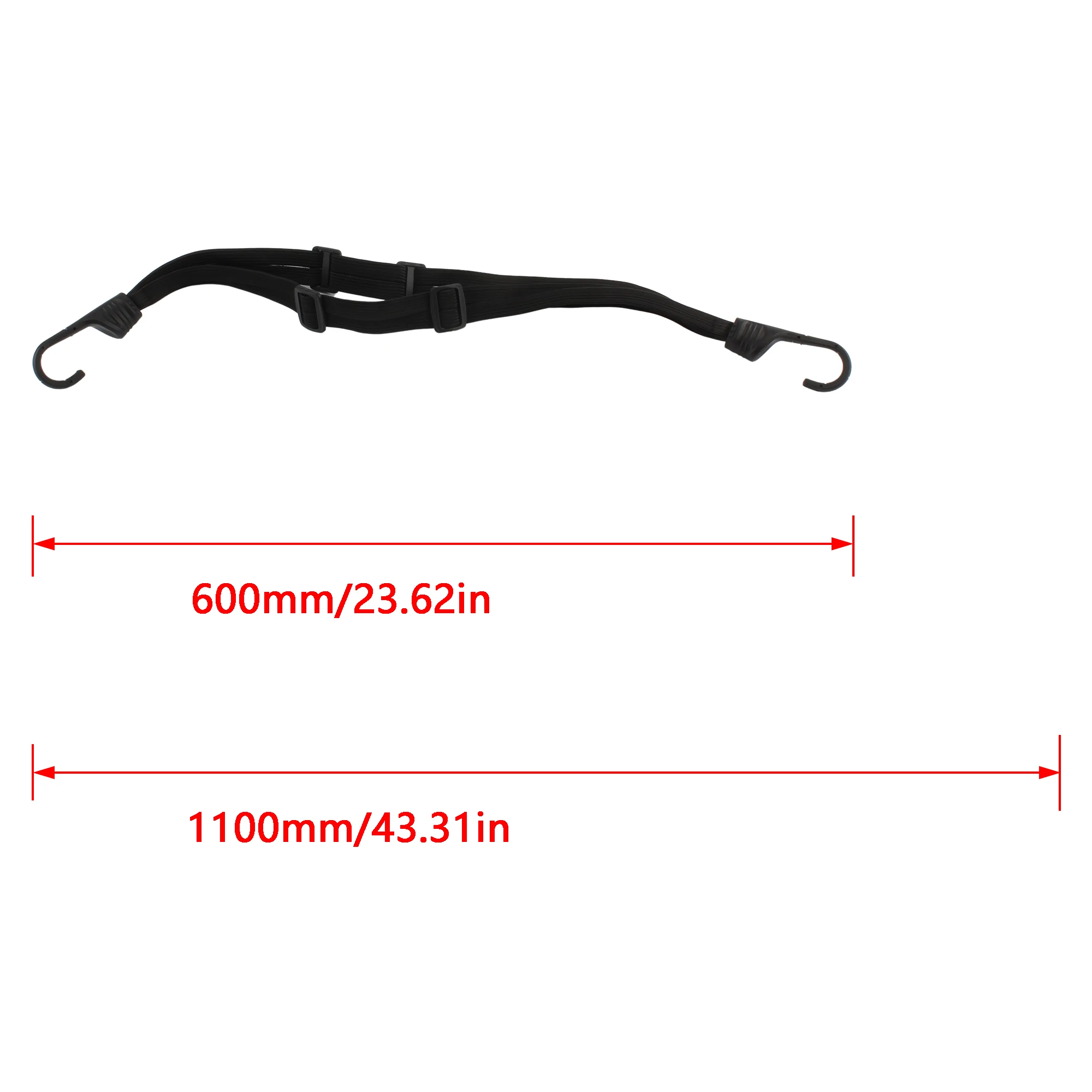 Motorcycle Helmet Straps 60CM Motorcycle Luggage Net Retractable Elastic Rope