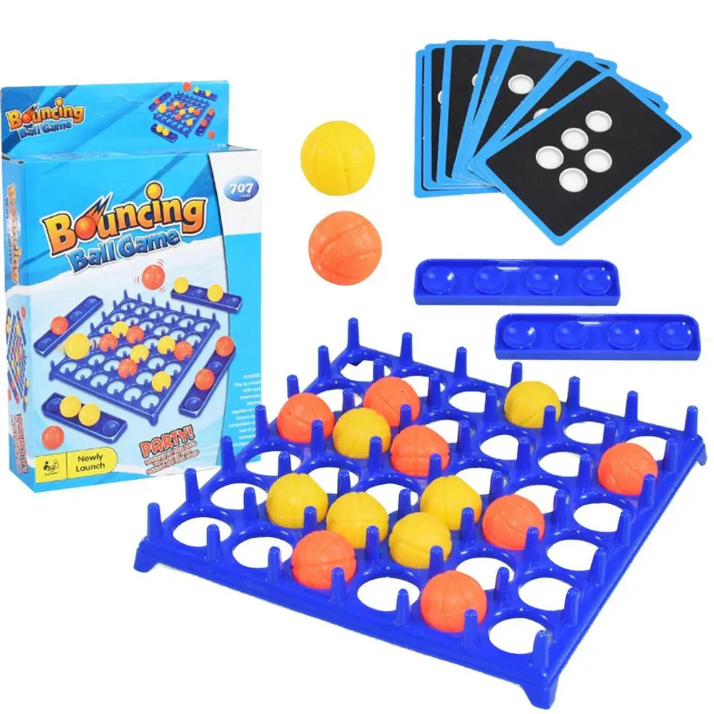 HURRISE Jeu de balle rebondissant - Jeu de société à rebond de billes - 9  cartes - 16 balles - Jeu interactif parent-enfant - Cdiscount Jeux - Jouets