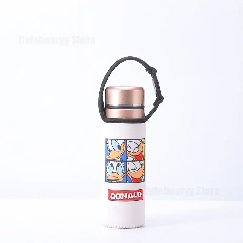 Disney Mickey Cartoon Cup Cover Students Fashion Portable Mug Cover Thickened Thermal Insulation Sports Gifts Cartoon Mug Cover
